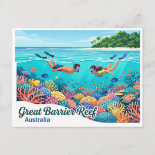 Great Barrier Reef Cairns Australien Postkarte