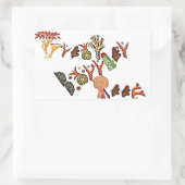 Great Barrier Reef, Coral, Rechteckiger Aufkleber (Tasche)