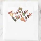 Great Barrier Reef, Coral, Rechteckiger Aufkleber (Tasche)