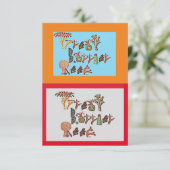 Great Barrier Reef in Coral, Dankeskarte (Stehend Vorderseite)