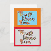 Great Barrier Reef in Coral, Dankeskarte (Vorne/Hinten)