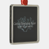 Great Barrier Reef Latitude Longitude Plaque Ornament Aus Metall (Rechts)