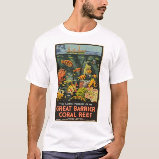 Great Barrier Reef Poster 1933 T-Shirt (Vorderseite)