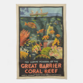 Great Barrier Reef Poster Geschirrtuch (Vertikal)
