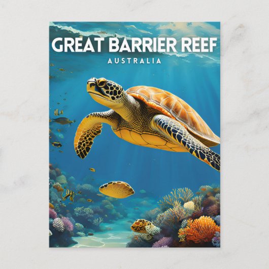 Great Barrier Reef Postkarte (Vorderseite)