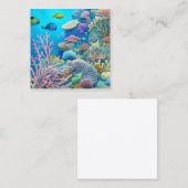 Great Barrier Reef Quadratische Visitenkarte (Vorne/Hinten)