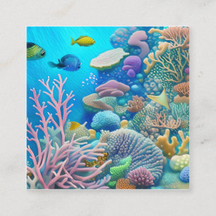 Great Barrier Reef Quadratische Visitenkarte