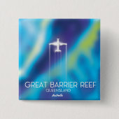 Great Barrier Reef, Queensland, Australien Button (Vorderseite)