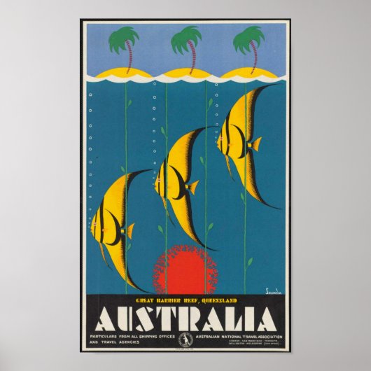 Great Barrier Reef, Queensland, Australien Poster (Vorne)