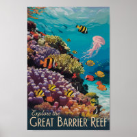 Great Barrier Reef Queensland Reisen Vintag