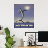 Great Barrier Reef Reiseplakat Poster (Heimbüro)