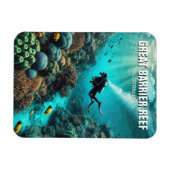 Great Barrier Reef Scuba Diver Magnet (Horizontal)