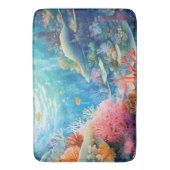 Great Barrier Reef Wasserfarbe Badematte (Vorderseite Vertikal)