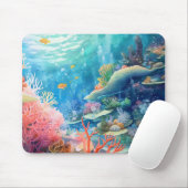 Great Barrier Reef Wasserfarbe Mousepad (Mit Mouse)