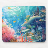 Great Barrier Reef Wasserfarbe Mousepad (Vorne)