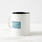 Great Barrier Reef Zweifarbige Tasse (Vorderseite Links)