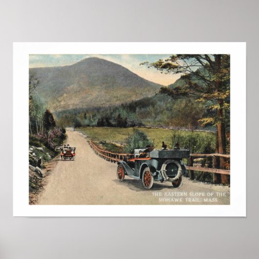 Great Barrington MA, Mohawk Trail, 1915 Vintag Poster (Vorne)