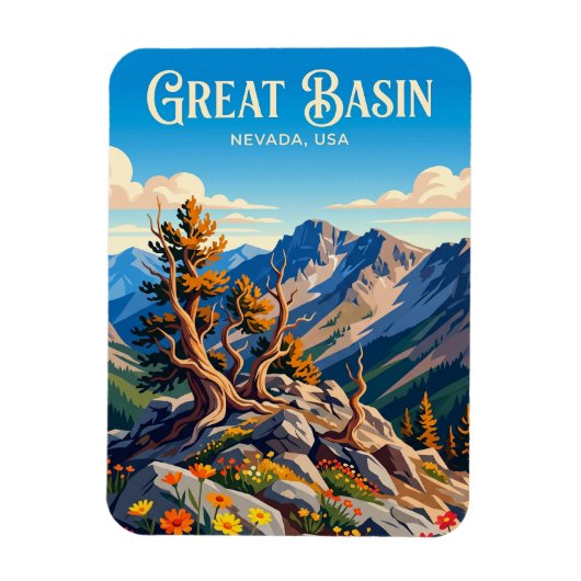 Great Basin National Park USA Magnet (Vertikal)