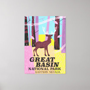 Great Basin National Park Vintage-Reiseplakat Leinwanddruck
