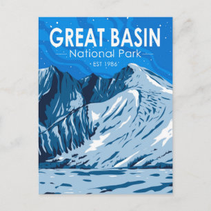 Great Basin National Park Wheeler Peak Vintage Postkarte