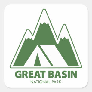 Great-Basin-Nationalpark Berge Camping Quadratischer Aufkleber