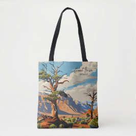 Great Basin Nevada Vintag Art Travel Illustration Tasche