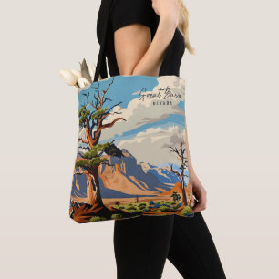 Great Basin Nevada Vintage-Kunst-Reiseillustration Tasche