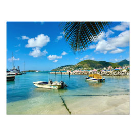 Great Bay in Philipsburg, Sint Maarten Fotodruck