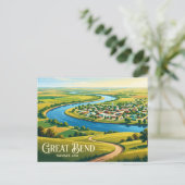 Great Bend, Kansas Kansas Postkarte (Stehend Vorderseite)