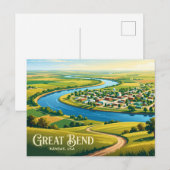 Great Bend, Kansas Kansas Postkarte (Vorne/Hinten)