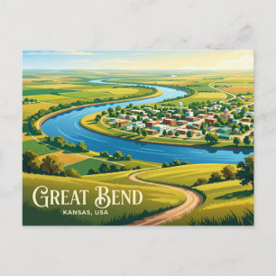 Great Bend, Kansas Kansas Postkarte