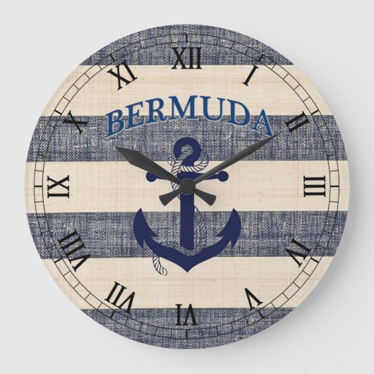 Great Bermuda Clock! Große Wanduhr (Vorderseite)