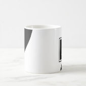 Great Black and White Monogram Kaffeetasse (Mittel)