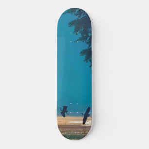 Great Blue Heres starten Skateboard