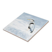 Great Blue Herion Wilderness Bird Fliese (Seite)