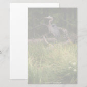 Great Blue Heron 8917 Briefpapier (Vorne/Hinten)