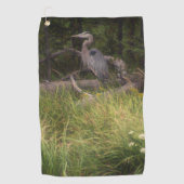Great Blue Heron 8917 Golfhandtuch (Vorderseite)