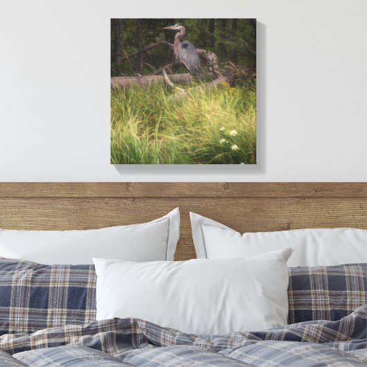 Great Blue Heron 8917 Leinwanddruck (Insitu (Schlafzimmer))