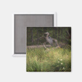 Great Blue Heron 8917 Magnet (Vorderseite/Rückseite)