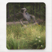 Great Blue Heron 8917 Mousepad (Vorne)