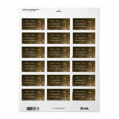 Great Blue Heron Adressaufkleber (Vorne)