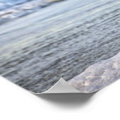 Great Blue Heron am Strand Poster (Ecke)