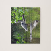 Great Blue Heron and Alligators Puzzle (Vertikal)