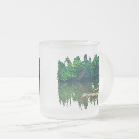 Great Blue Heron - Ardea herodias Mattglastasse (VorderseiteRechts)