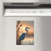 Great Blue Heron at Sunrise Magnet (In Situ (Geschirrspüler))