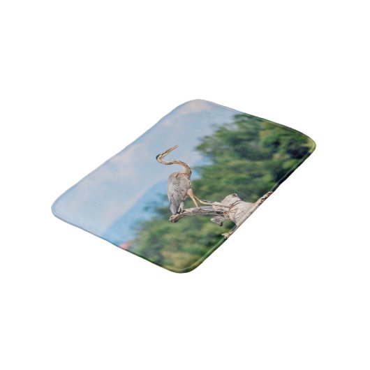 Great Blue Heron Badematte (Schrägansicht)