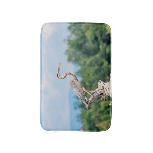 Great Blue Heron Badematte (Vorderseite Vertikal)
