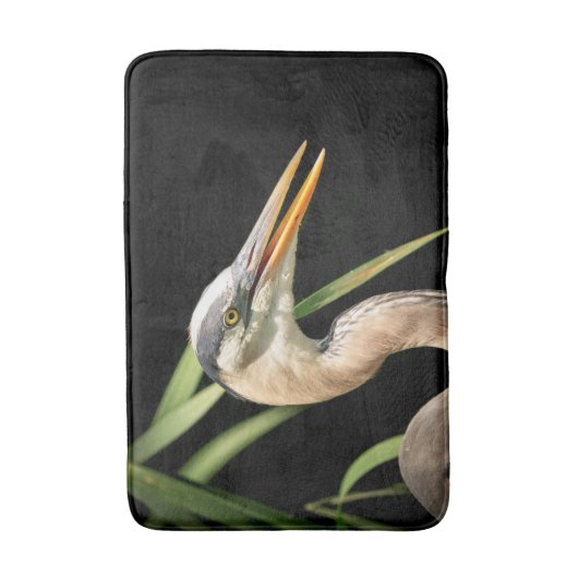 Great Blue Heron Badematte (Vorderseite Vertikal)