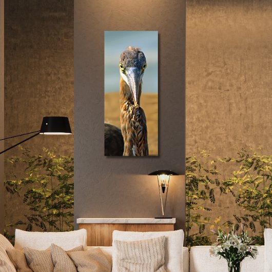 Great Blue Heron - Beach Bird - Paradies - Foto Leinwanddruck