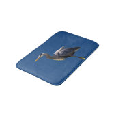Great Blue Heron Bird Bath Mats Badematte (Schrägansicht)